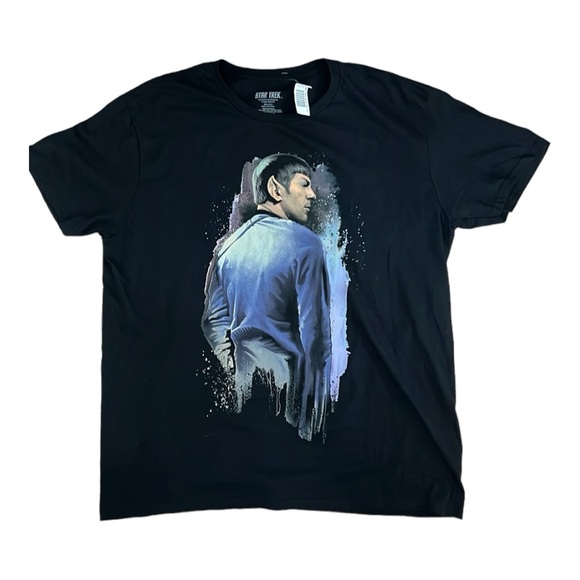 Star Trek Spock Mission New York Men's Short Sleeve Black T-Shirt Size XL New - Picture 1 of 6